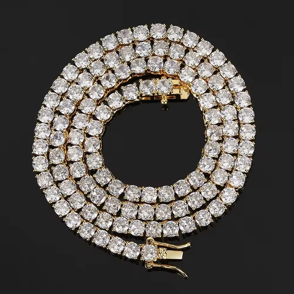 5mm Single-Row Round Tennis Chain