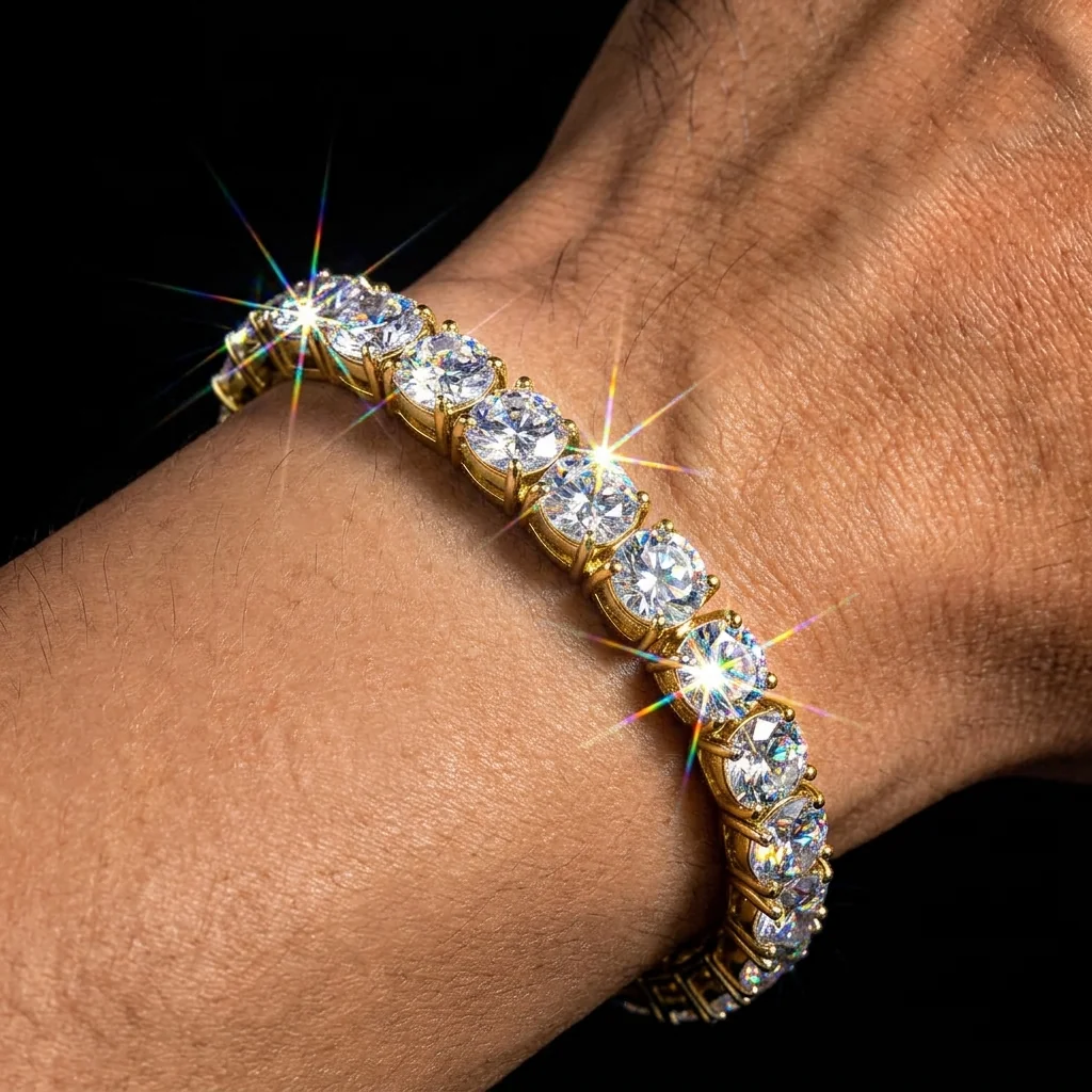 5mm Single-Row Tennis Bracelet - Image 2