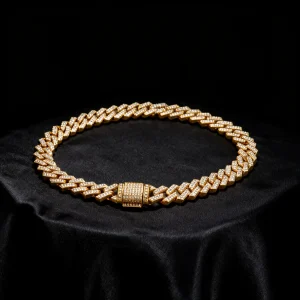 Baguette Iced Out Cuban Chain