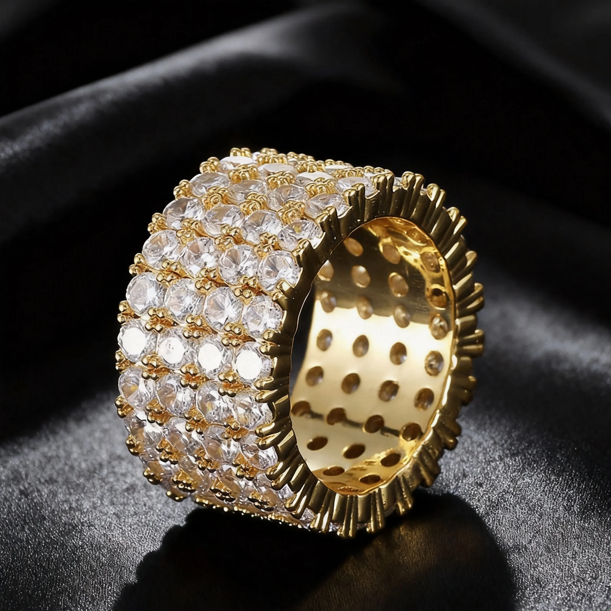 4-Row Stackable Eternity Band
