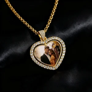 Heart-Shaped Iced Custom Photo