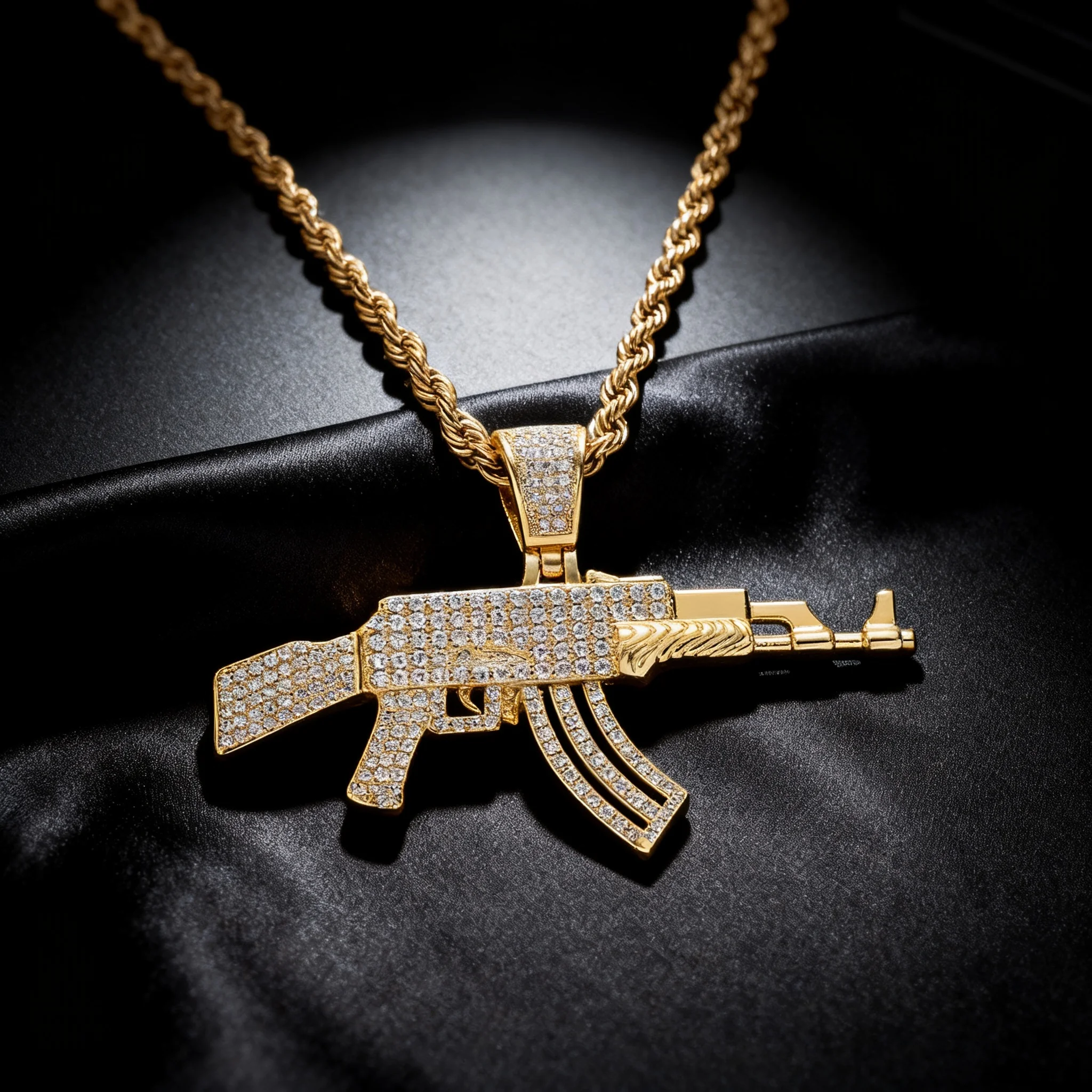 Mini AK47 Assault Rifle Pendant